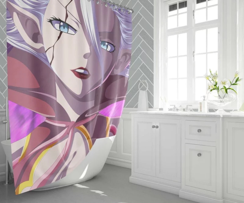 Mirajane Strauss Fairy Tail Powerhouse Anime Shower Curtain 1