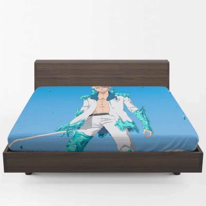 Momo Hinamori and Toushiro Hitsugaya Bleach Bonds Anime Fitted Sheet 1