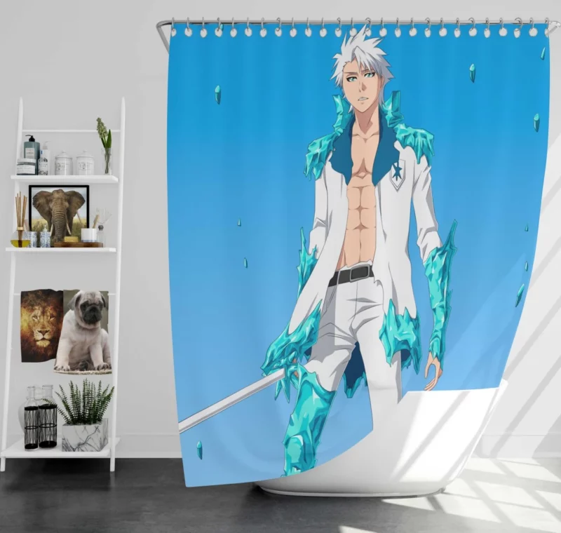 Momo Hinamori and Toushiro Hitsugaya Bleach Bonds Anime Shower Curtain