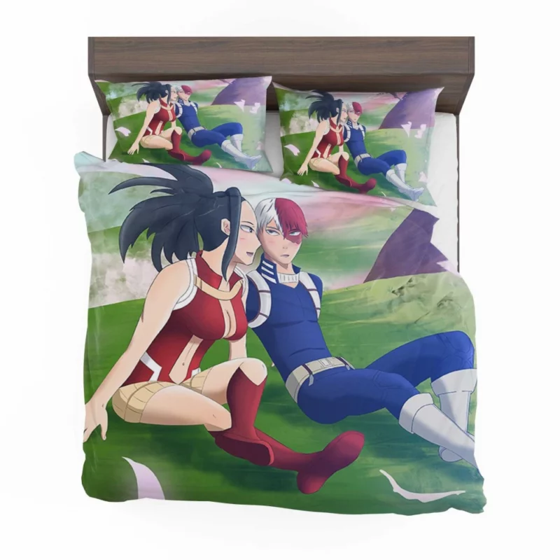 Momo and Shoto Heroic Pair Anime Bedding Set 1