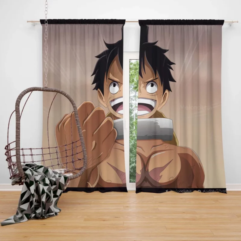 Monkey D. Luffy Anime Voyage Curtain