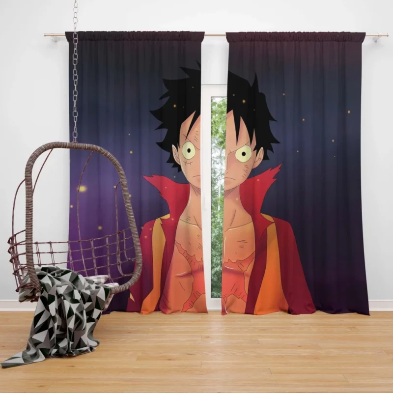 Monkey D. Luffy Future Pirate King Anime Curtain