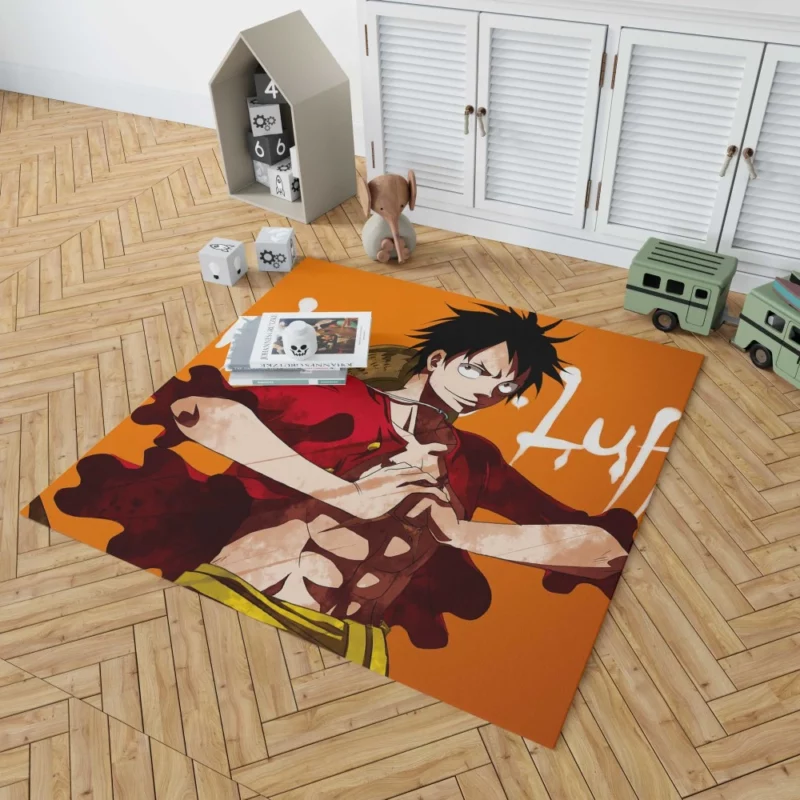 Monkey D. Luffy Pirate King Anime Rug 1