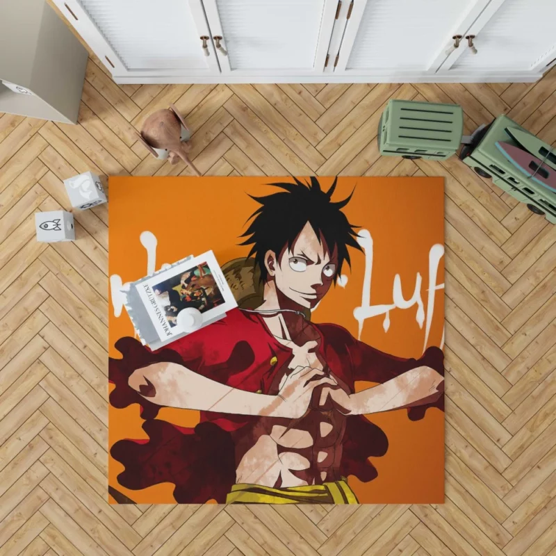 Monkey D. Luffy Pirate King Anime Rug