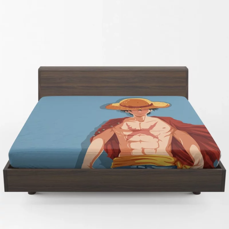 Monkey D. Luffy Straw Hat Captain Anime Fitted Sheet 1