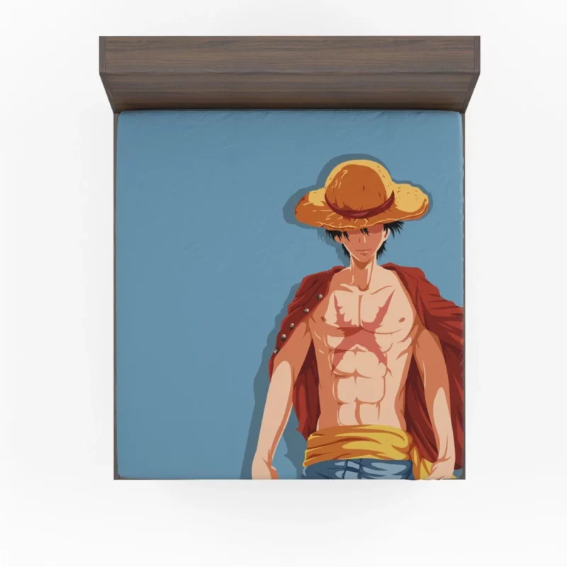 Monkey D. Luffy Straw Hat Captain Anime Fitted Sheet