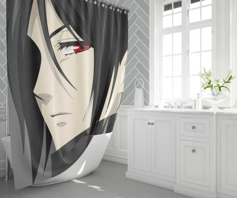 Mr. Butler Red-Eyed Mystery Anime Shower Curtain 1