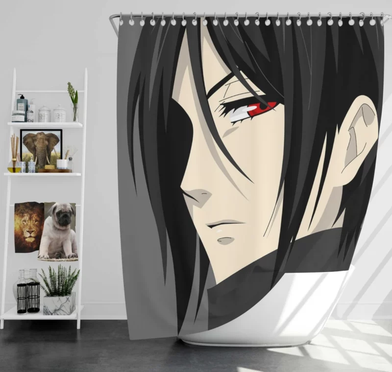 Mr. Butler Red-Eyed Mystery Anime Shower Curtain