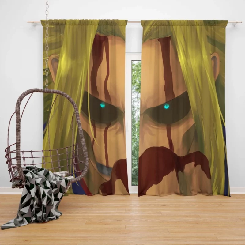 My Hero Academia Iconic Hero All Might Anime Curtain