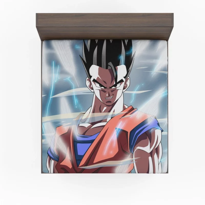 Mystic Gohan Unleashed Power Anime Fitted Sheet