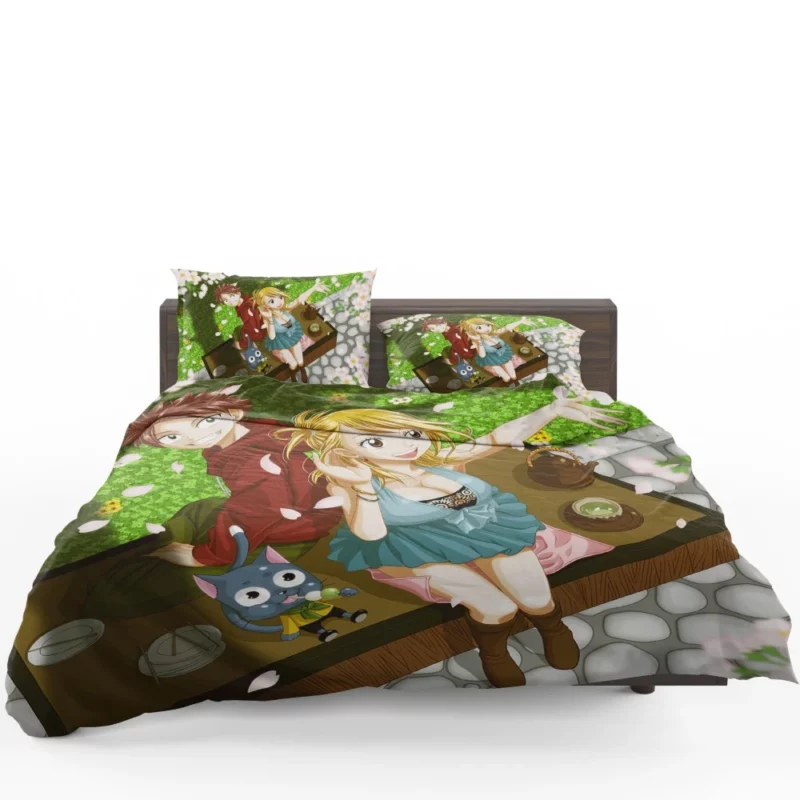 NaLu Blossoming Connection Anime Bedding Set