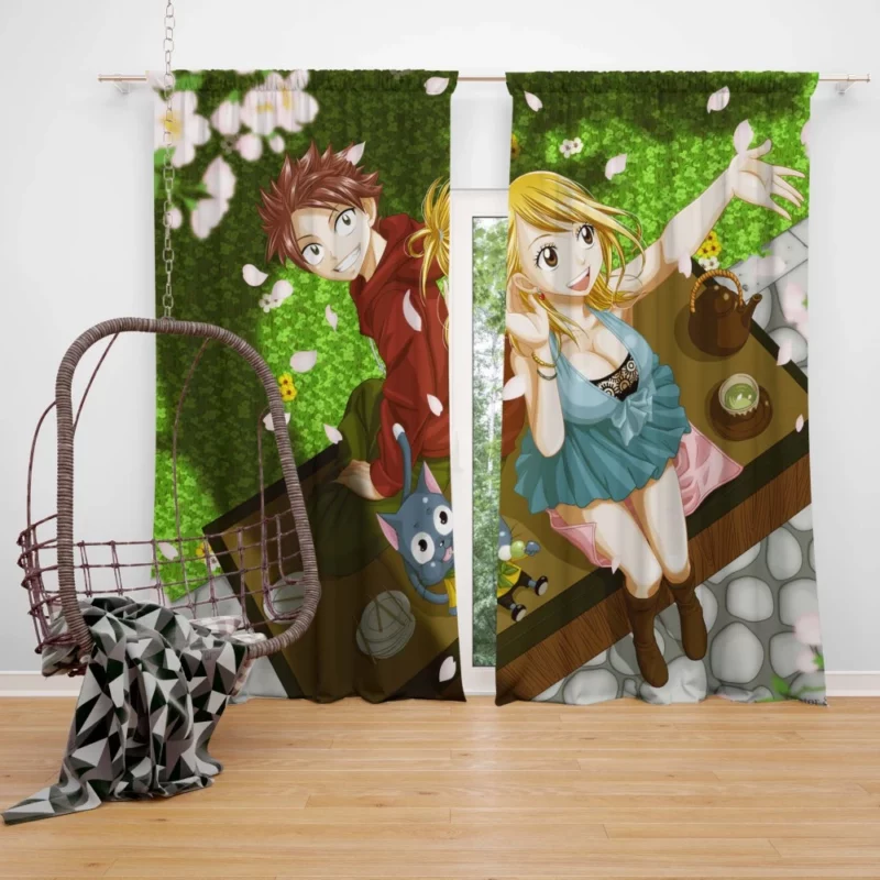 NaLu Blossoming Connection Anime Curtain