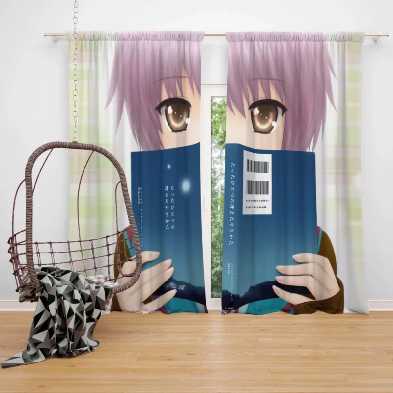 Nagato Yuki Enigmatic Presence Anime Curtain