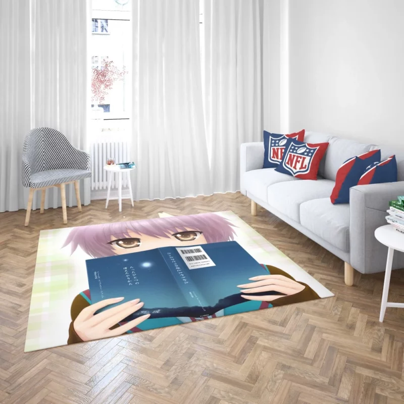 Nagato Yuki Enigmatic Presence Anime Rug 2