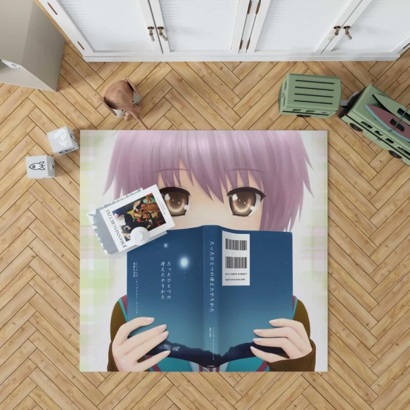 Nagato Yuki Enigmatic Presence Anime Rug