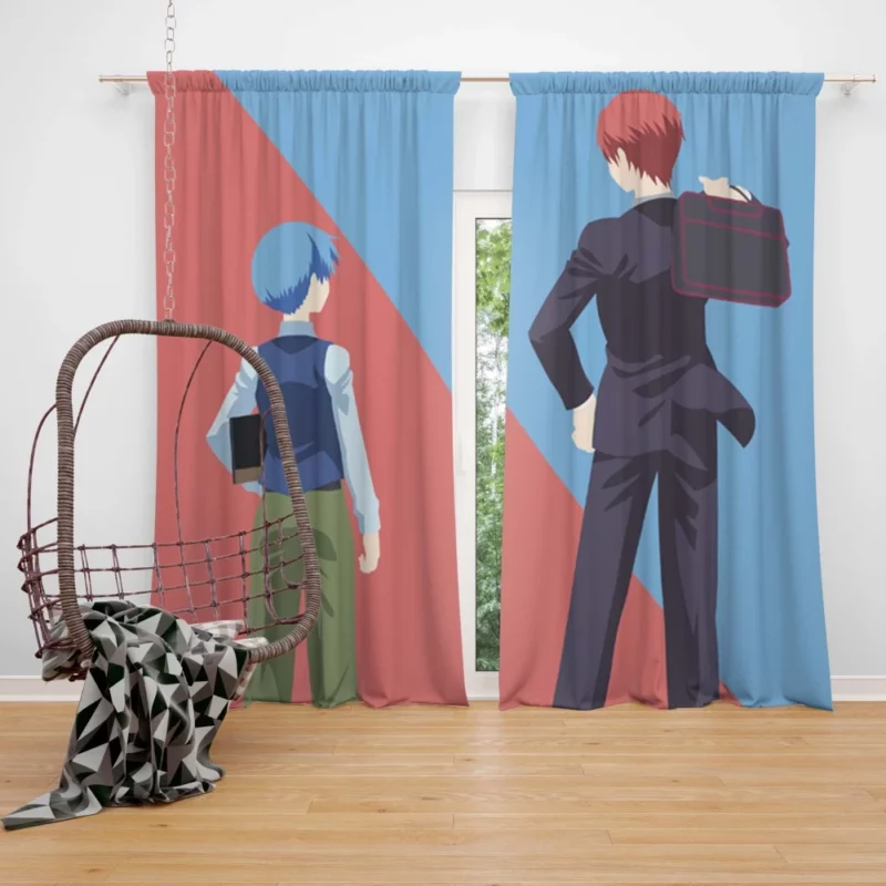 Nagisa and Karma Assassination Bond Anime Curtain