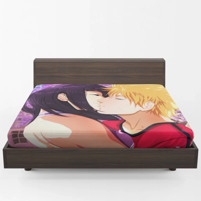 NaruHina Naruto and Hinata Union Anime Fitted Sheet 1