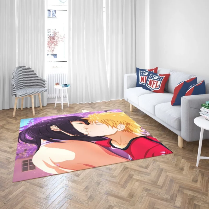 NaruHina Naruto and Hinata Union Anime Rug 2