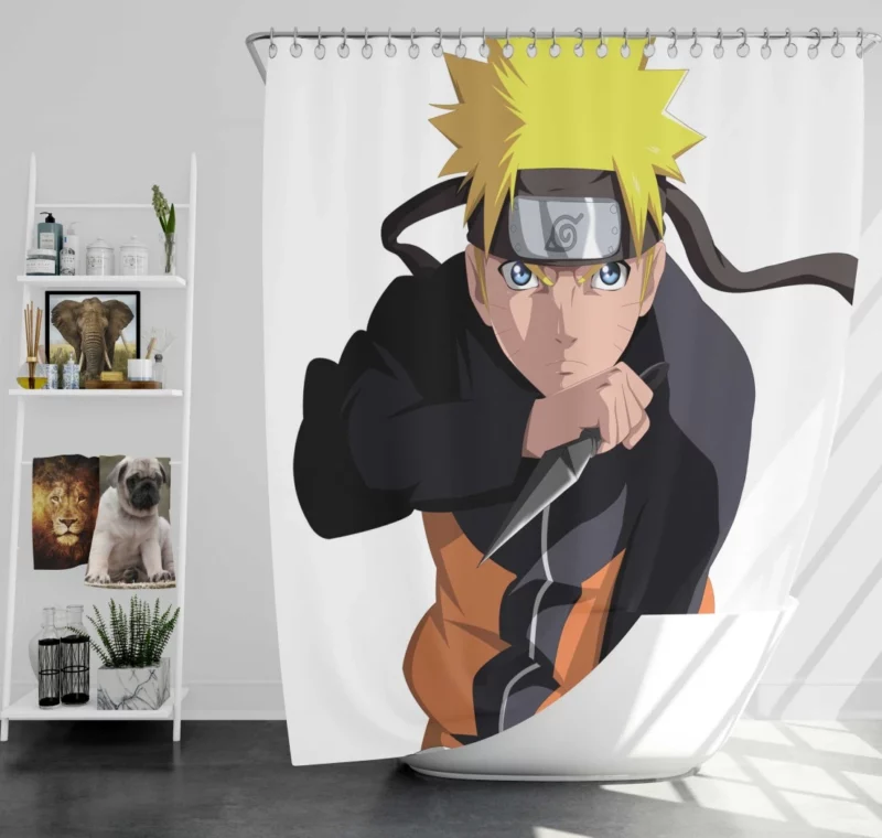 Naruto Boundless Adventures Anime Shower Curtain