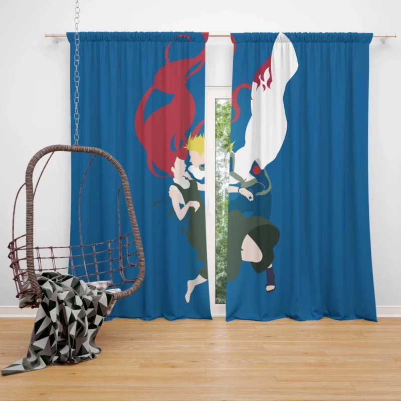 Naruto Childhood Minato Kushina Anime Curtain