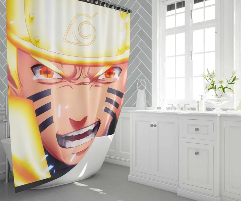 Naruto Courageous Odyssey Anime Shower Curtain 1