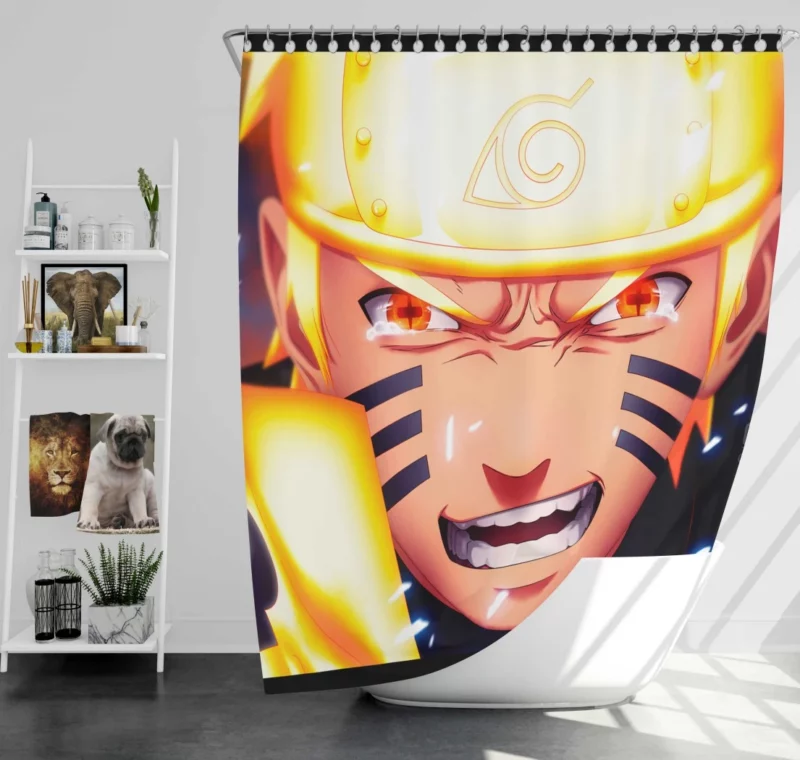 Naruto Courageous Odyssey Anime Shower Curtain