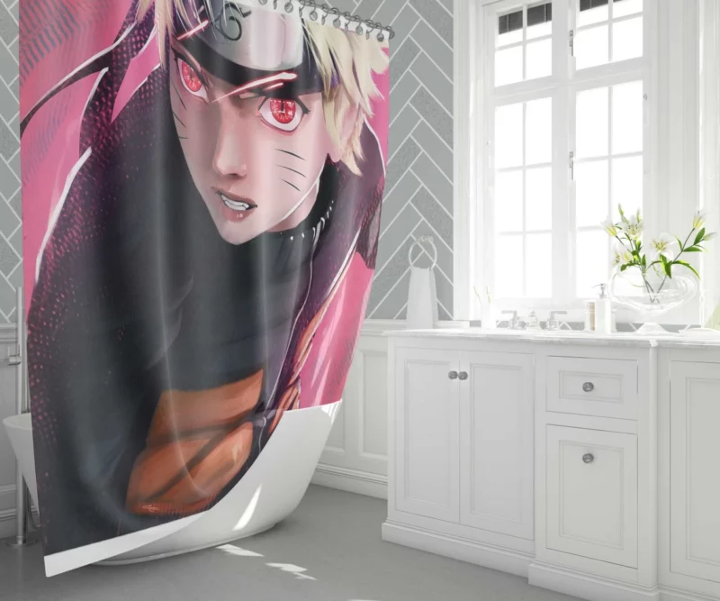 Naruto Courageous Quest Anime Shower Curtain 1