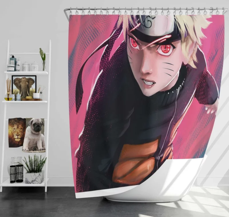 Naruto Courageous Quest Anime Shower Curtain