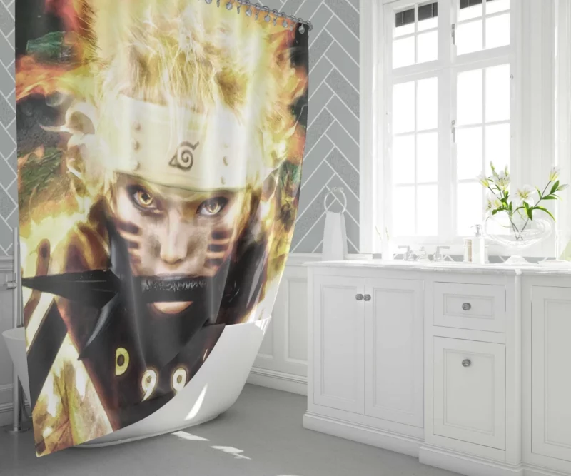 Naruto Enduring Spirit Anime Shower Curtain 1