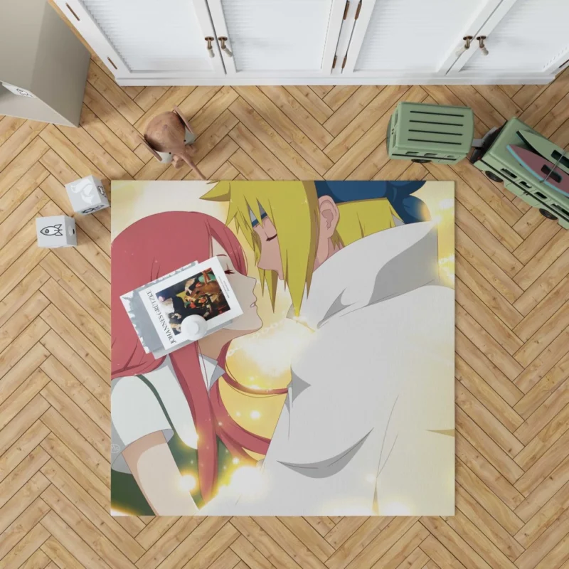 Naruto Family Minato and Kushina Anime Rug