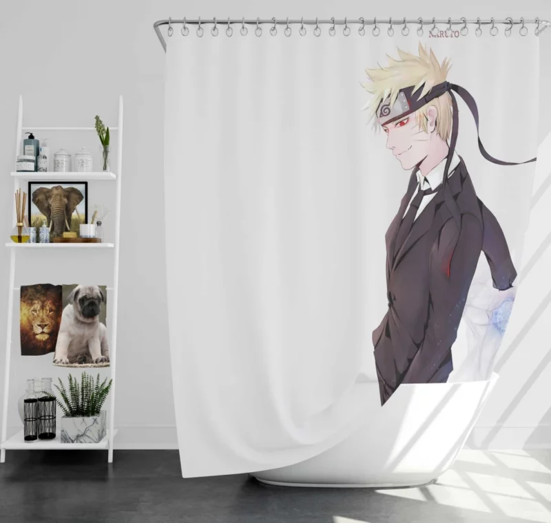 Naruto Formidable Odyssey Anime Shower Curtain