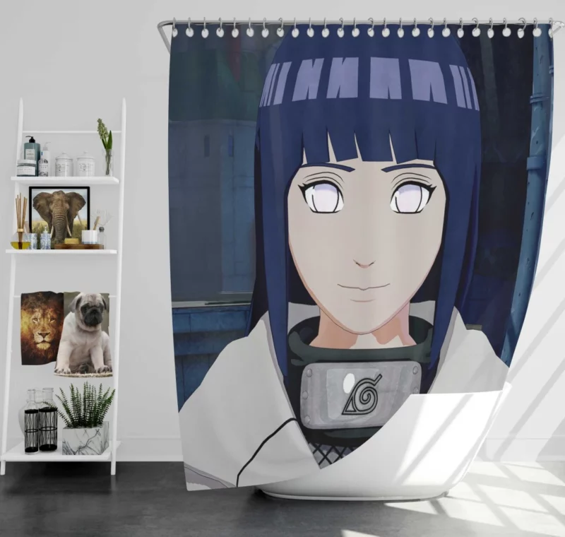 Naruto Game Hinata Byakugan Anime Shower Curtain