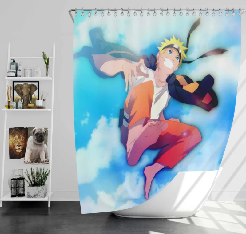 Naruto Heroic Exploits Anime Shower Curtain