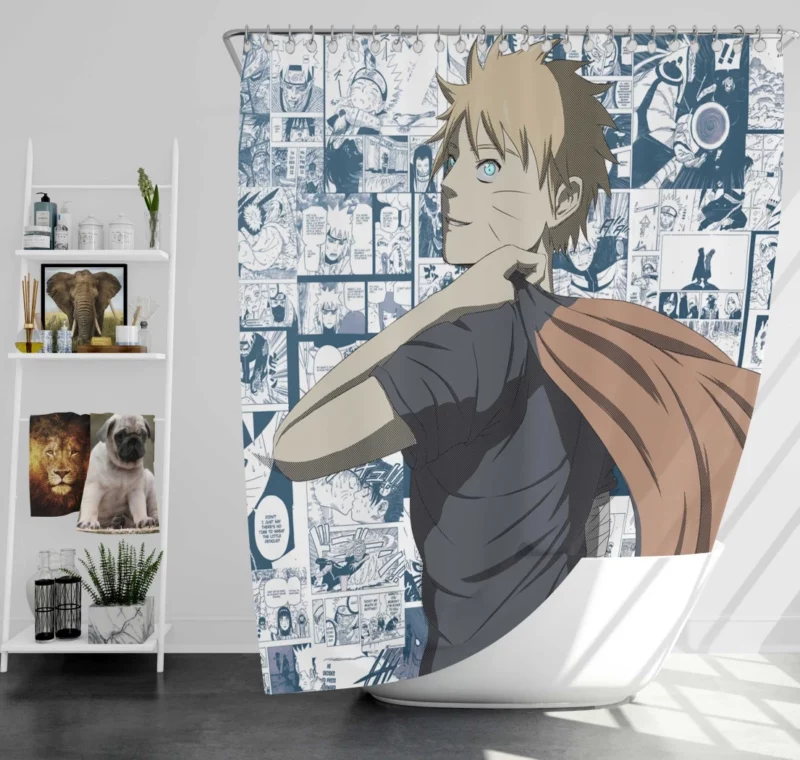 Naruto Heroic Saga Anime Shower Curtain