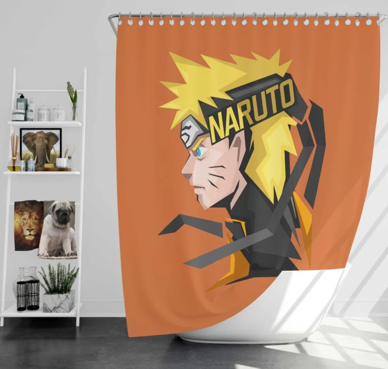 Naruto Impactful Path Anime Shower Curtain