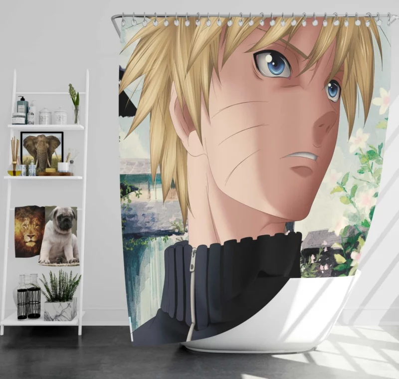 Naruto Indomitable Will Anime Shower Curtain