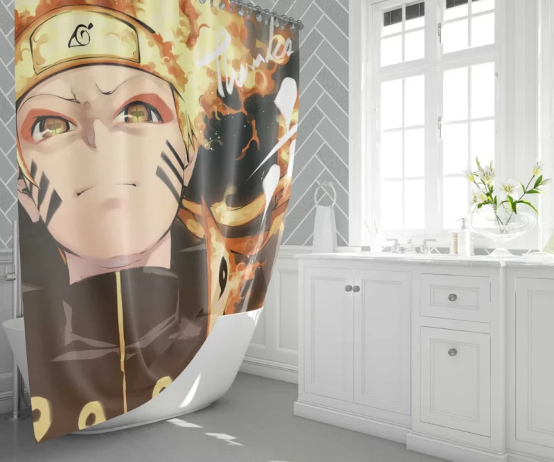 Naruto Inspirational Journey Anime Shower Curtain 1