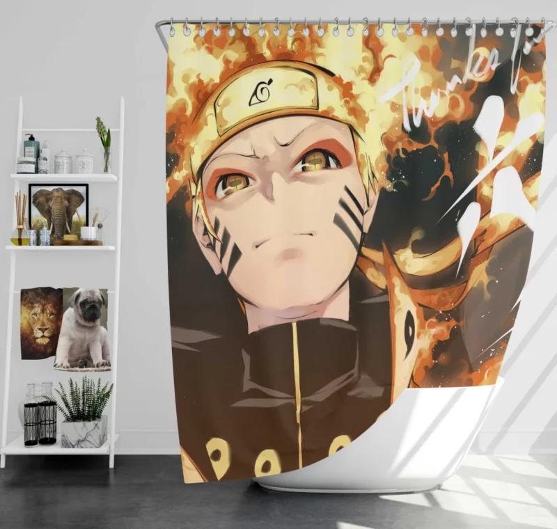 Naruto Inspirational Journey Anime Shower Curtain