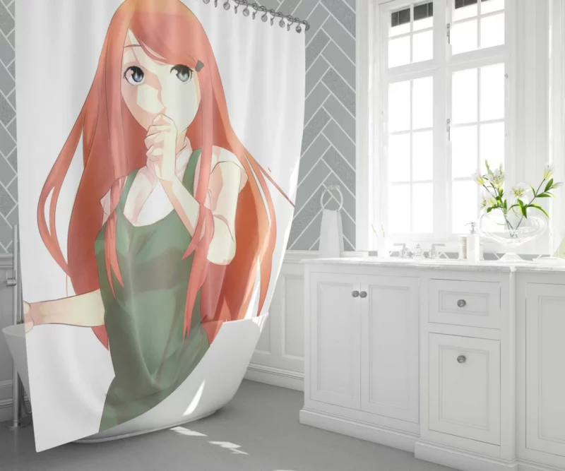 Naruto Mother Kushina Uzumaki Anime Shower Curtain 1