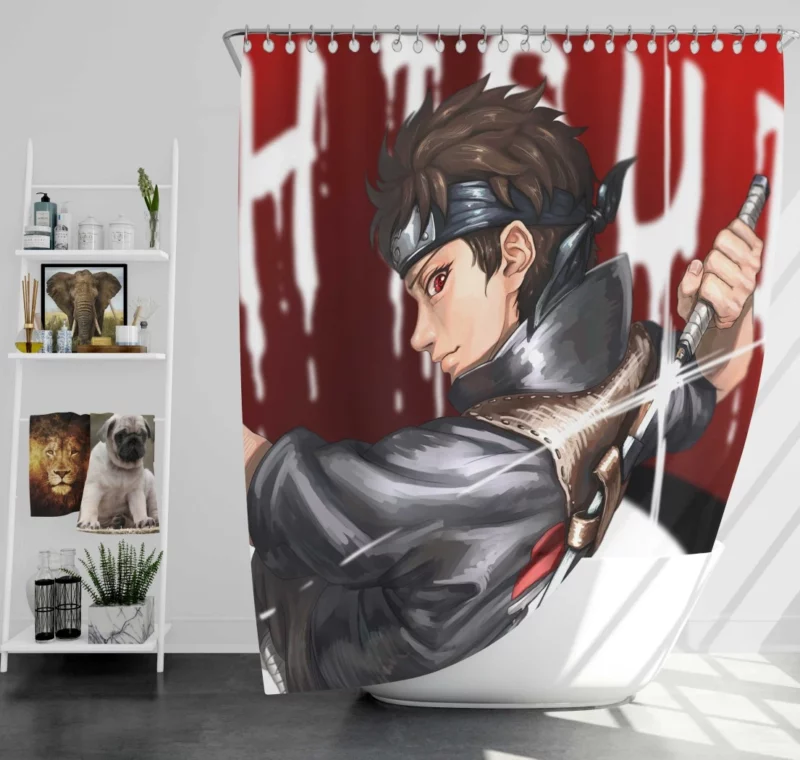 Naruto Mysterious Shisui Uchiha Anime Shower Curtain