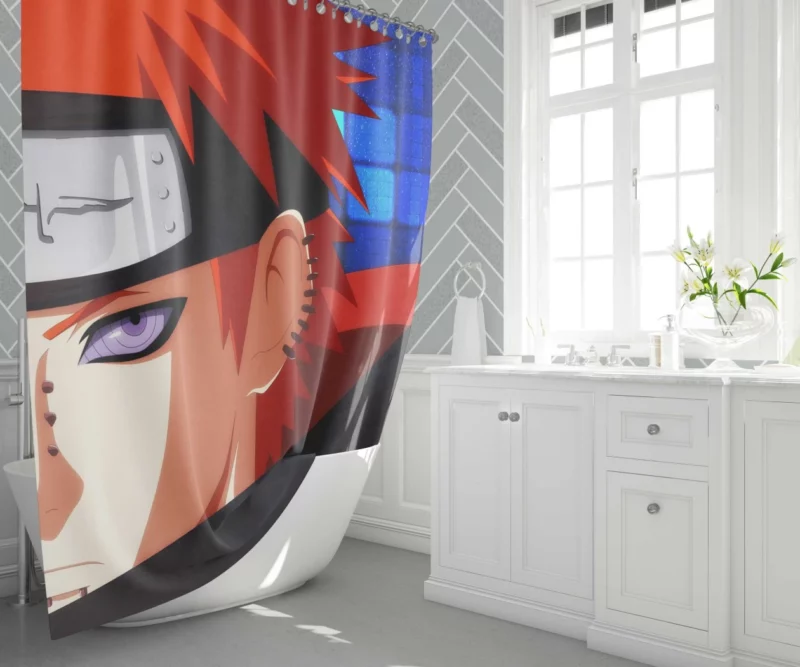 Naruto Pain Yahiko Saga Anime Shower Curtain 1