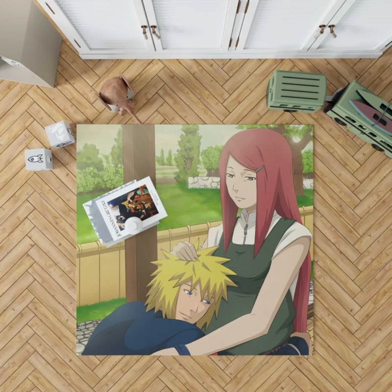 Naruto Parents Minato and Kushina Anime Rug