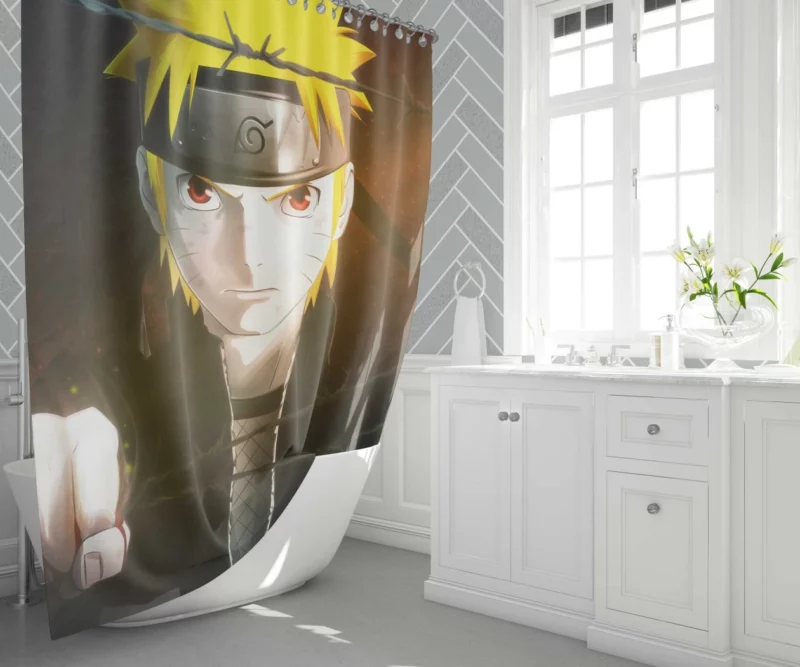 Naruto Perseverance Anime Shower Curtain 1