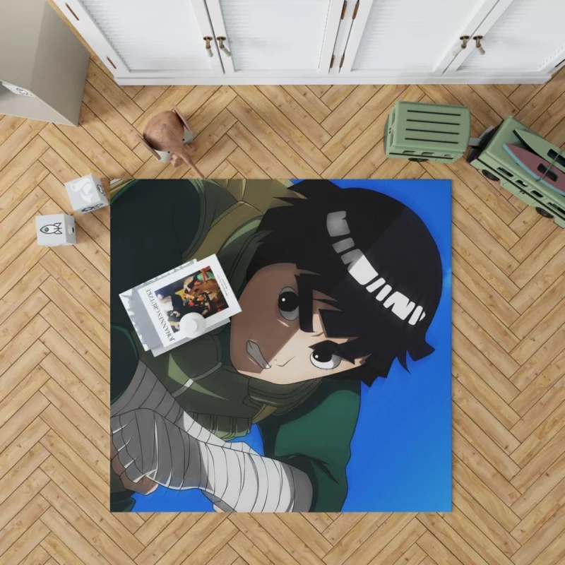 Naruto Rock Lee Gates Unleashed Anime Rug