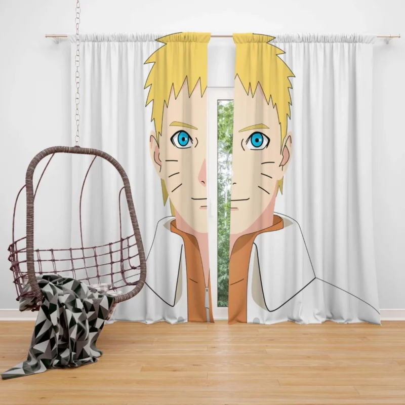 Naruto Smiling Determination Anime Curtain