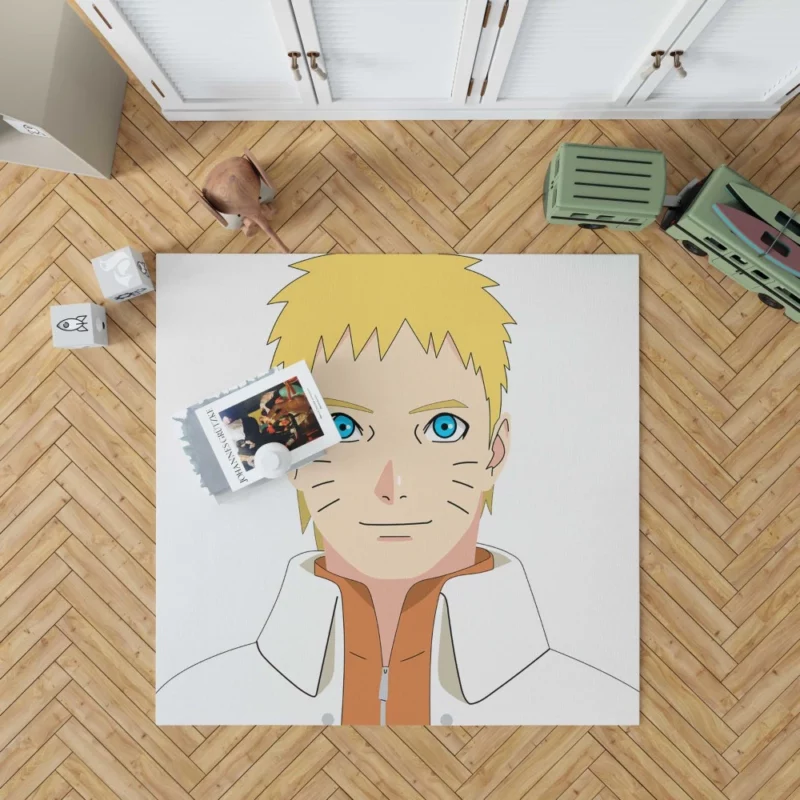 Naruto Smiling Determination Anime Rug