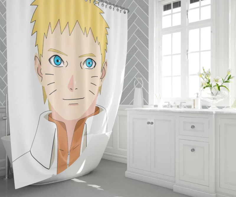 Naruto Smiling Determination Anime Shower Curtain 1