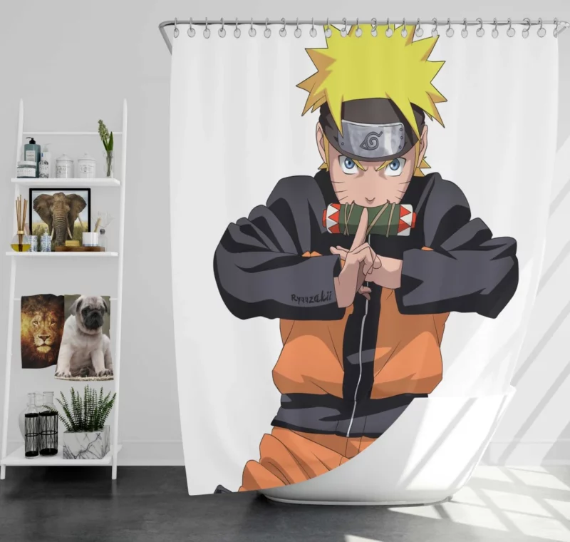 Naruto Timeless Adventure Anime Shower Curtain