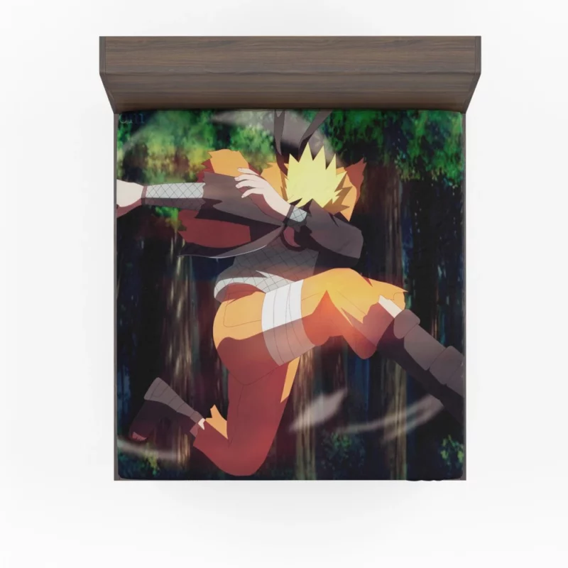 Naruto Undying Courage Anime Fitted Sheet