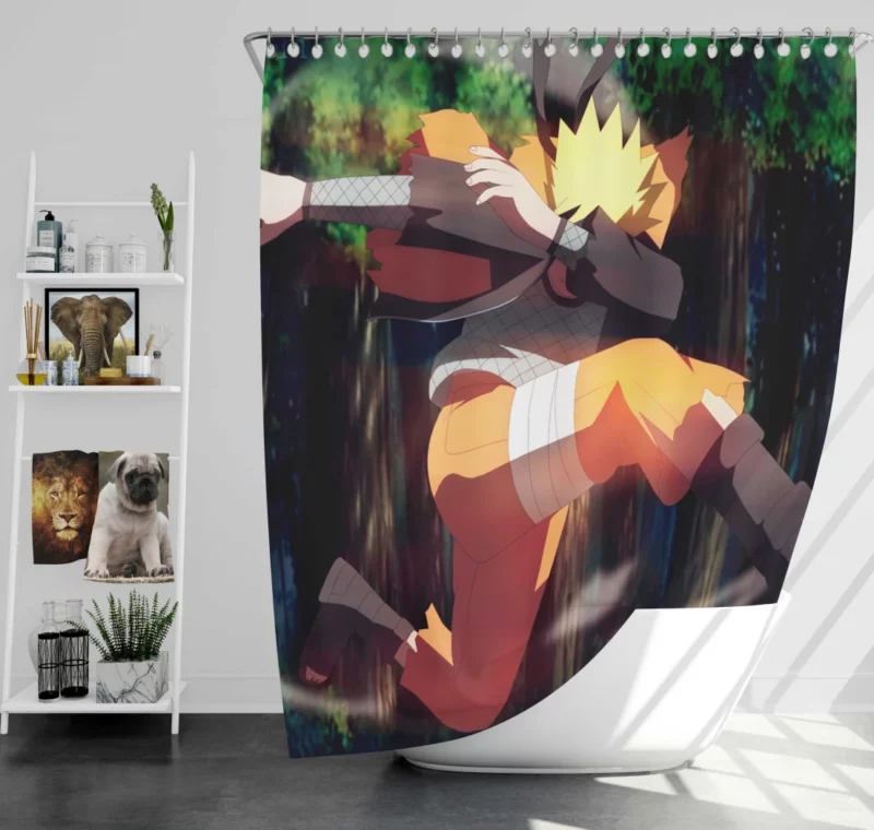 Naruto Undying Courage Anime Shower Curtain